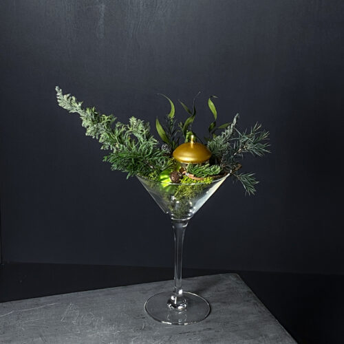 Jõuluseade küünlaga 'GREEN MARTINI'