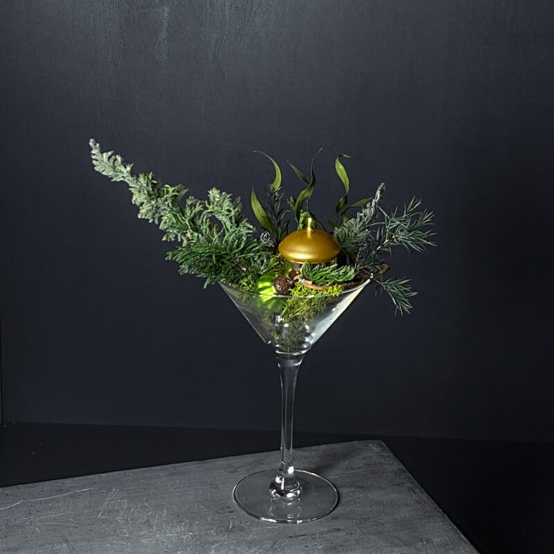 Jõuluseade küünlaga 'GREEN MARTINI'