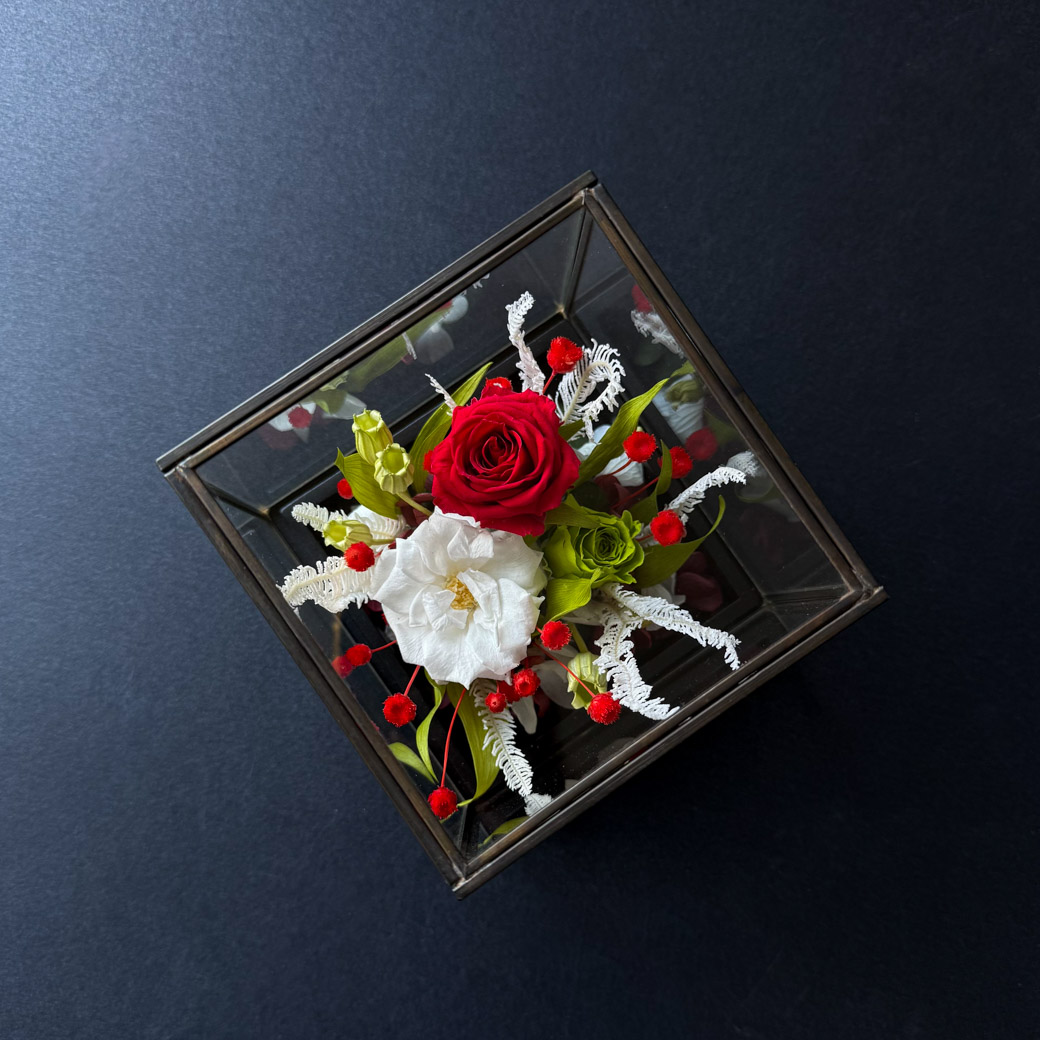 Uinuvad lilled: klaasist lillekarp 'VIVA ITALY'