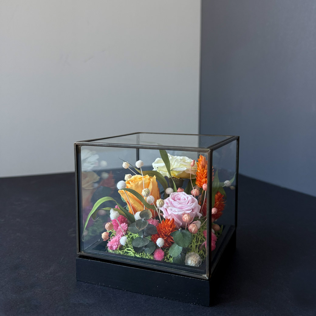 Uinuvad lilled: klaasist lillekarp 'BRIGHT SPLASH' - Pilt 5