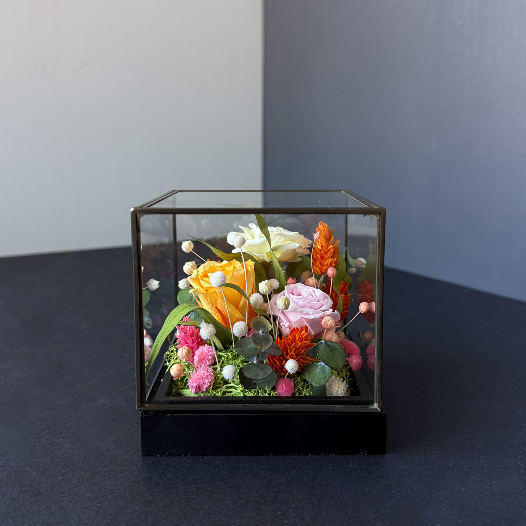 Uinuvad lilled: klaasist lillekarp 'BRIGHT SPLASH' - Pilt 2
