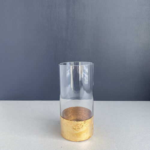 Klaasvaas 'CYLINDER GOLD 25 cm'