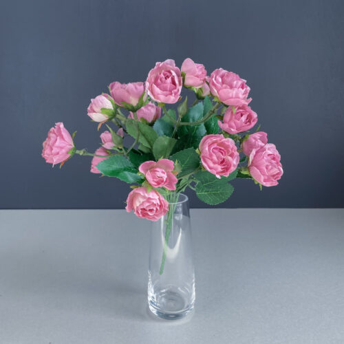 Kunstlill: kobarroosid 'JENNA PINK'