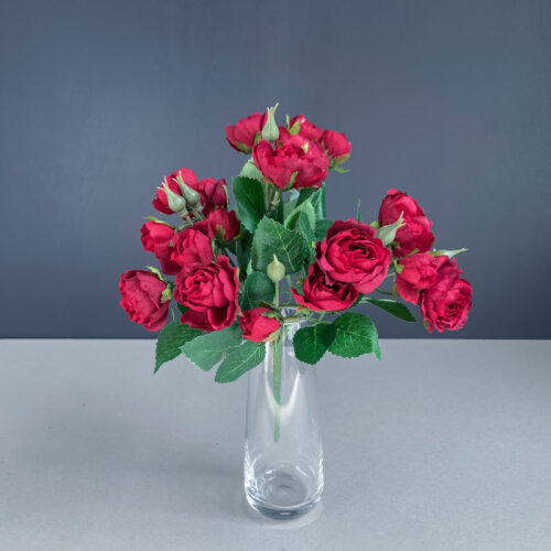 Kunstlill: kobarroosid 'JENNA RED'